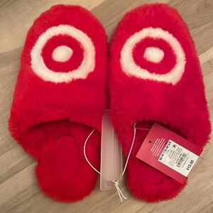 For the Target Lover! NWT Red Fuzzy Slippers
